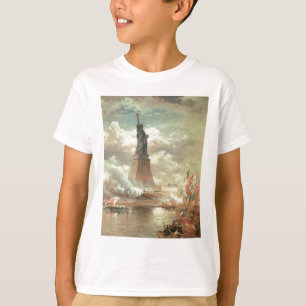 Vrijheidsbeeld, New York, ongeveer 1800 jaar T-shirt