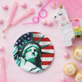 Vrijheidsbeeld, New York Papieren Bordje (Feest)