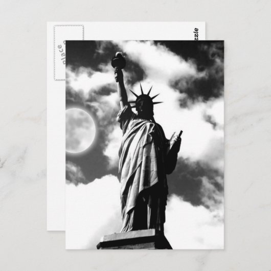 Vrijheidsbeeld New York Post Kaart (Voorkant / Achterkant)