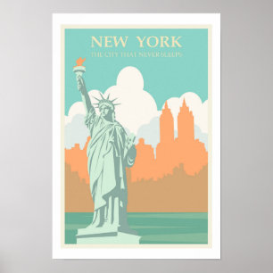 Vrijheidsbeeld, New York Poster