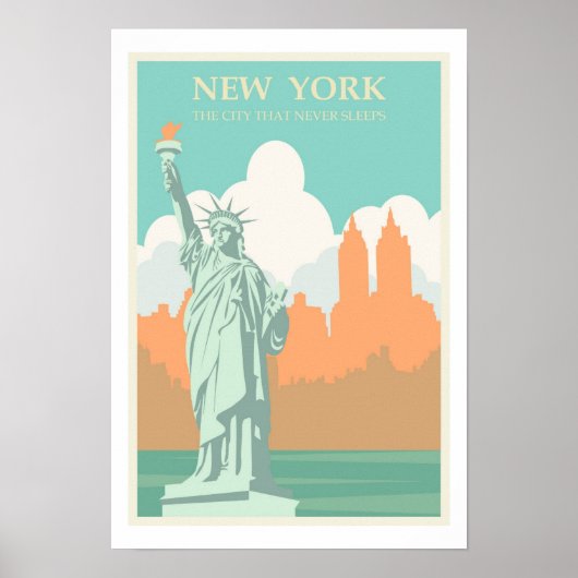 Vrijheidsbeeld, New York Poster (Voorkant)