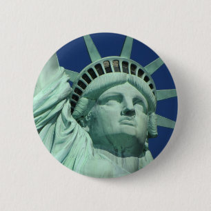 Vrijheidsbeeld, New York Ronde Button 5,7 Cm