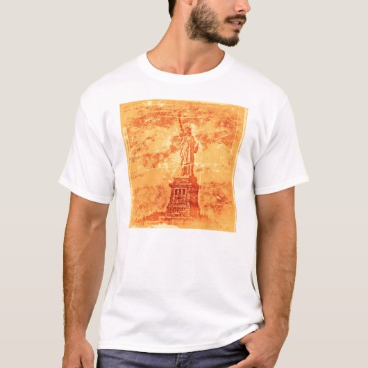  vrijheidsbeeld, New York T-Shirt (Voorkant)