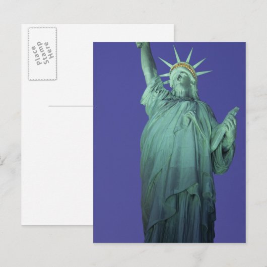 Vrijheidsbeeld, New York, Verenigde Staten Briefkaart (Voorkant / Achterkant)