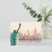 Vrijheidsbeeld, New York, Verenigde Staten Briefkaart (Staand voorkant)