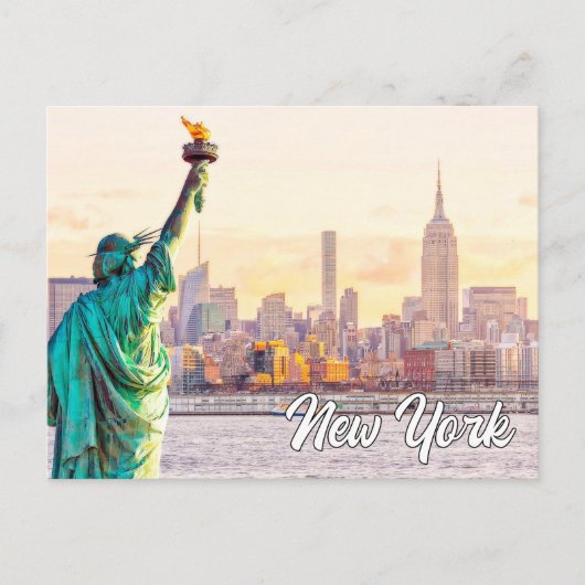 Vrijheidsbeeld, New York, Verenigde Staten Briefkaart (Voorkant)