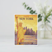  vrijheidsbeeld New York Verenigde Staten Briefkaart (Staand voorkant)