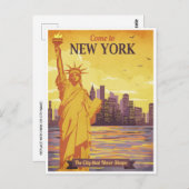 vrijheidsbeeld New York Verenigde Staten Briefkaart (Voorkant / Achterkant)
