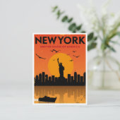  vrijheidsbeeld New York Verenigde Staten Briefkaart (Staand voorkant)