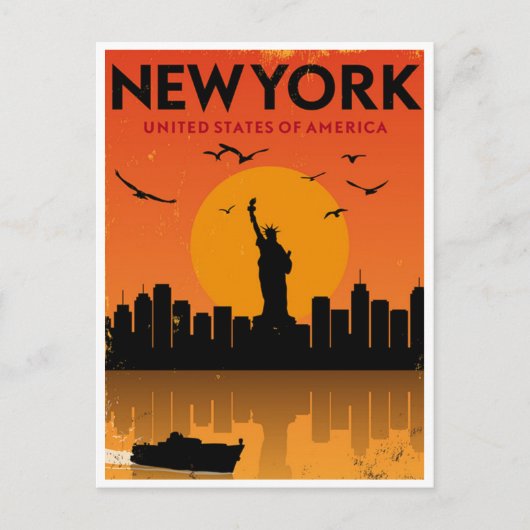  vrijheidsbeeld New York Verenigde Staten Briefkaart (Voorkant)