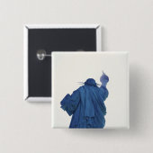 Vrijheidsbeeld, New York, VS RF) Vierkante Button 5,1 Cm (Voorkant /achterkant)