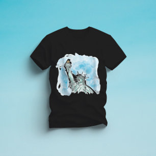 Vrijheidsbeeld New York -  Waterverf T-shirt