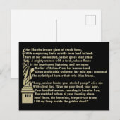 Vrijheidsbeeld - Nieuw Colossus Patriotic Poem Briefkaart (Voorkant / Achterkant)