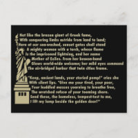 Vrijheidsbeeld - Nieuw Colossus Patriotic Poem