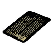 Vrijheidsbeeld - Nieuw Colossus Patriotic Poem Magneet (Linkerzijde)