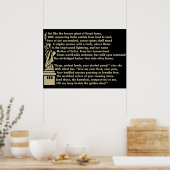 Vrijheidsbeeld - Nieuw Colossus Patriotic Poem Poster (Keuken)