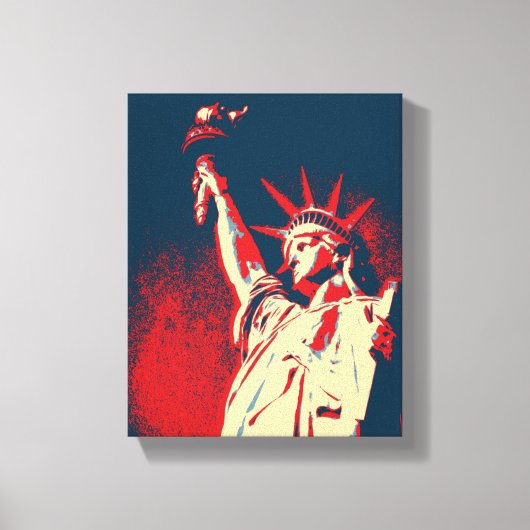 Vrijheidsbeeld, NY Canvas Afdruk (Voorkant)