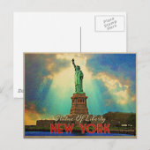 Vrijheidsbeeld NYC Briefkaart (Voorkant / Achterkant)