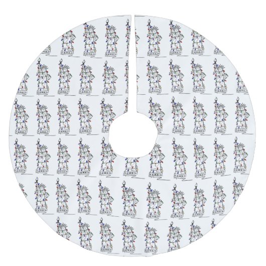 Vrijheidsbeeld NYC Lights New York Landmark Kerstboom Rok (Voorkant)