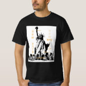 Vrijheidsbeeld Nyc New York Manhattan Mannen T-shirt (Voorkant)