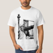 Vrijheidsbeeld Nyc New York Mannen Modern T-shirt (Voorkant)