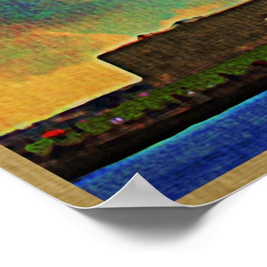 Vrijheidsbeeld NYC Poster (Hoek)