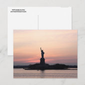 VRIJHEIDSBEELD NYC SUNSET BRIEFKAARTEN (Voorkant / Achterkant)