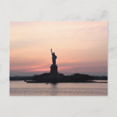 VRIJHEIDSBEELD NYC SUNSET BRIEFKAARTEN (Voorkant)