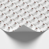 Vrijheidsbeeld NYC Valentijnsdag Rozen Liefde Cadeaupapier (Hoek)