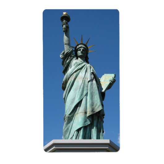 Vrijheidsbeeld, Odaiba, Tokio, Japan Etiket (Voorkant)