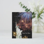 Vrijheidsbeeld - Onafhankelijkheidsdag Briefkaart (Staand voorkant)