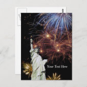 Vrijheidsbeeld - Onafhankelijkheidsdag Briefkaart (Voorkant / Achterkant)