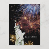 Vrijheidsbeeld - Onafhankelijkheidsdag Briefkaart (Voorkant)