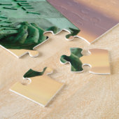 Vrijheidsbeeld onder kleurrijke hemel legpuzzel (Zijkant)