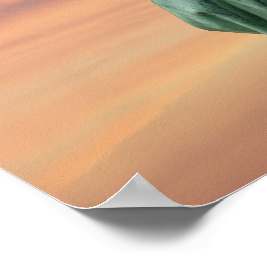 vrijheidsbeeld onder vivid sky poster (Hoek)