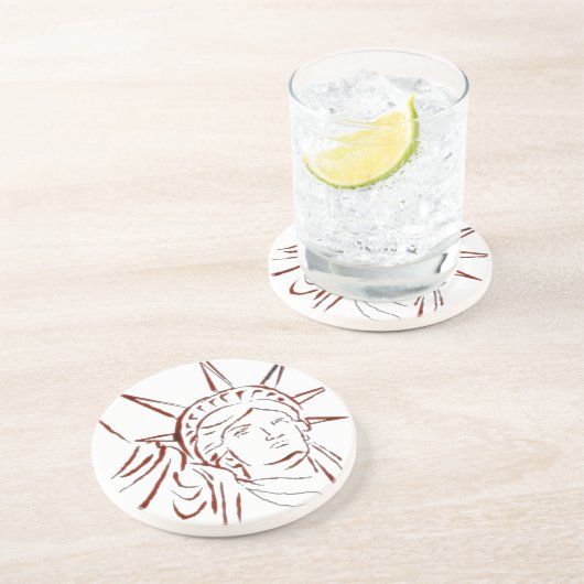 Vrijheidsbeeld Onderzetter (Zijkant)