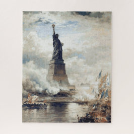 Vrijheidsbeeld onthulling 1886 legpuzzel