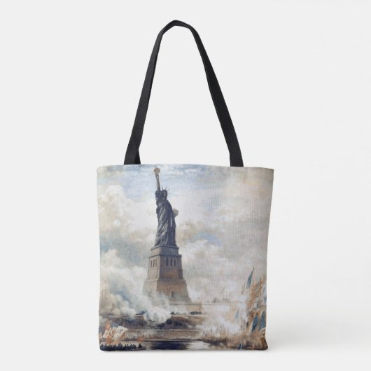 Vrijheidsbeeld onthulling 1886 tote bag (Achterkant)