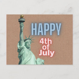 Vrijheidsbeeld op 4 juli briefkaart