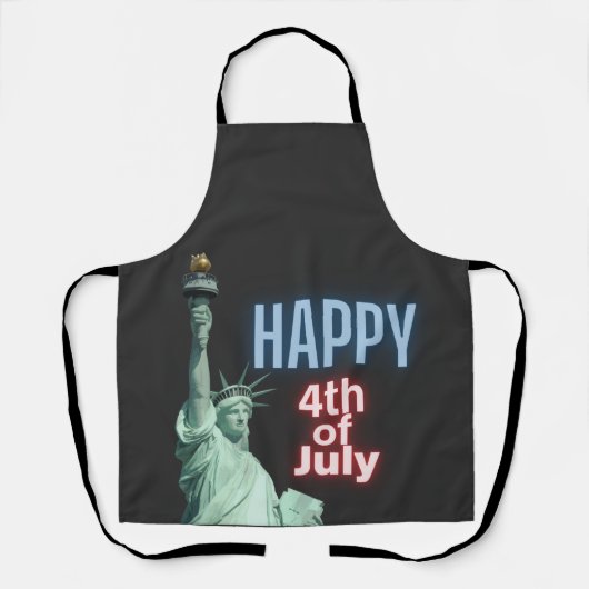 Vrijheidsbeeld op 4 juli schort (Voorkant)