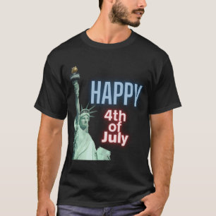 Vrijheidsbeeld op 4 juli t-shirt