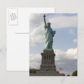 Vrijheidsbeeld op het eiland Liberty in New York Briefkaart (Voorkant / Achterkant)