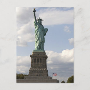 Vrijheidsbeeld op het eiland Liberty in New York Briefkaart