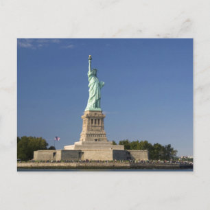 Vrijheidsbeeld op Liberty Island in New 2 Briefkaart