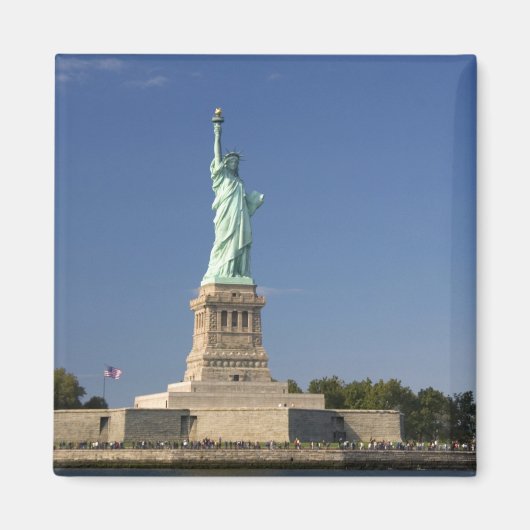 Vrijheidsbeeld op Liberty Island in New 2 Magneet (Voorkant)