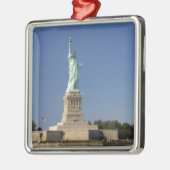 Vrijheidsbeeld op Liberty Island in New 2 Metalen Ornament (Links)