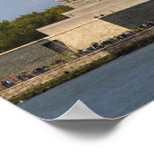 Vrijheidsbeeld op Liberty Island in New York Poster (Hoek)