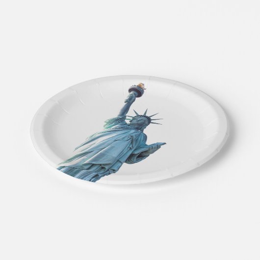 Vrijheidsbeeld Papieren Bordje (Gekanteld)