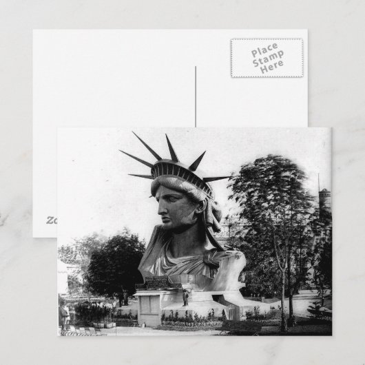Vrijheidsbeeld Parijs Frankrijk Briefkaart (Voorkant / Achterkant)