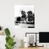 Vrijheidsbeeld Parijs Frankrijk Poster (Thuiskantoor)